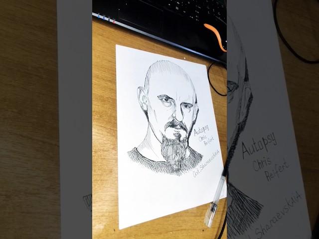 Autopsy Chris Reifert Быстрый скетч за 10 минут ️️️#drawing #sketch #art