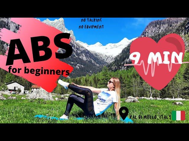 9 MIN EASY ABS FOR BEGINNERS - VAL DI MELLO- Italy - Christina Chislova