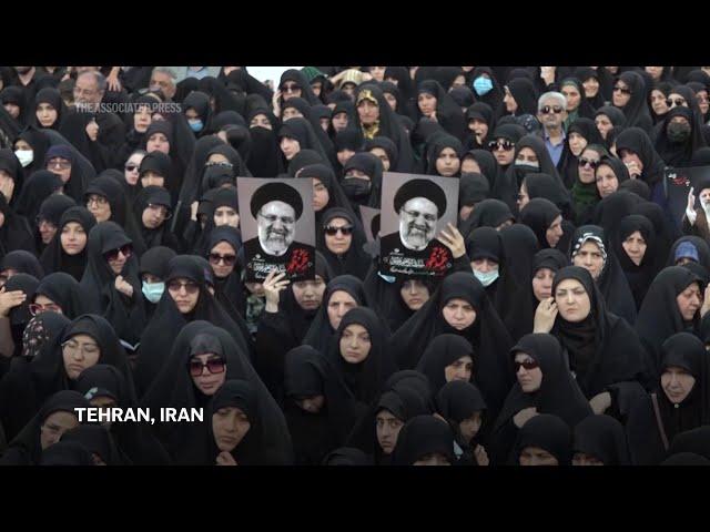 Supporters in Tehran mourn death of Iran President Raisi