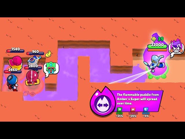 BROKEN GAME! AMBER'S HYPERCHARGE vs NOOB MEEPLE & OLLIE TEAM Brawl Stars 2025 Funny Moments ep.1618