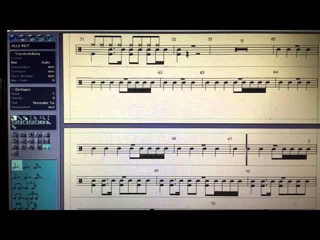 Astronaut - Schlagzeug/Drum Guide/Drum Tabs