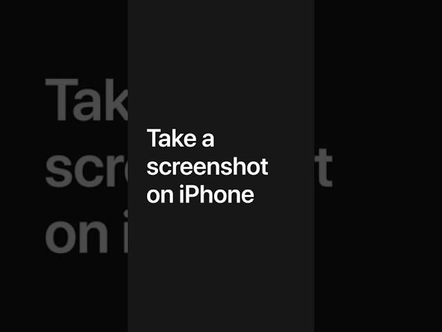 Take a screenshot on iPhone — Apple Support