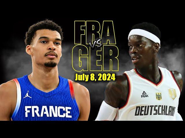 France vs Germany Full Game Highlights 2024 Olympics Warm-Up | July 8, 2024 | 2024 Olympics