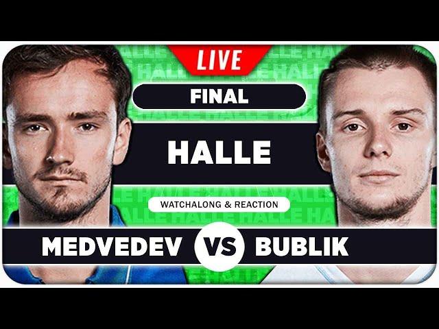 MEDVEDEV vs BUBLIK • ATP Halle 2025 Final • LIVE Tennis Watchalong