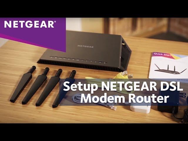 How To Install a NETGEAR DSL Modem Router