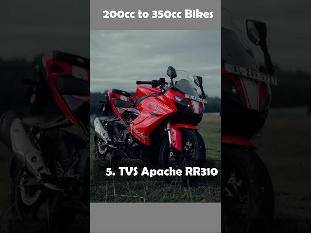 200 to 350 cc bikes in India