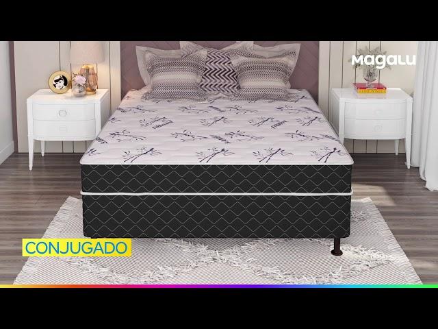 Cama Box Solteiro V-Joy Conjugada - Benfica