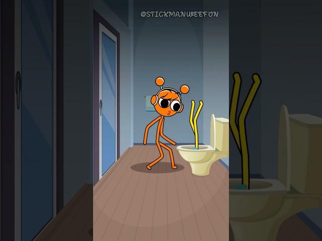 Sprunki Stickman:  When dropped your phone in toilet #shorts  #sprunki #animation