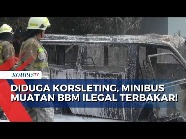 Mobil Pikap Bermuatan BBM Ilegal Terbakar dan Buat Warga Klaten Jateng Panik!