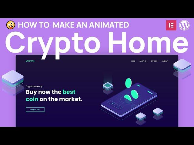 How to make a Cryptocurrency Homepage with animation