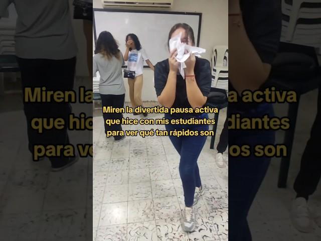 Pausa activa con mis estudiantes PARTE 1  #shorts #risas #pausaactiva
