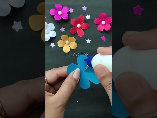 How to make paper flowers  // Easy and beautiful paper flower  making idea