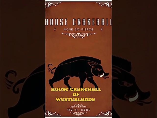 Legacy of Crake the BoarKiller| House Crakehall! #asoiaf #gameofthrones #viral #shortvideo #shorts