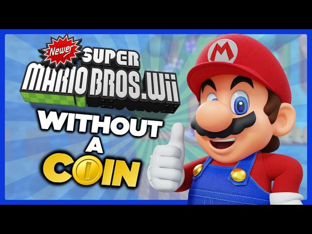 I tried BEATING Newer Super Mario Bros. Wii WITHOUT TOUCHING A COIN