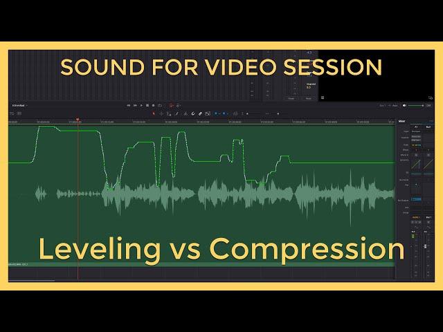 Sound for Video Session — Leveling vs Compression for dialogue sound  & Q&A