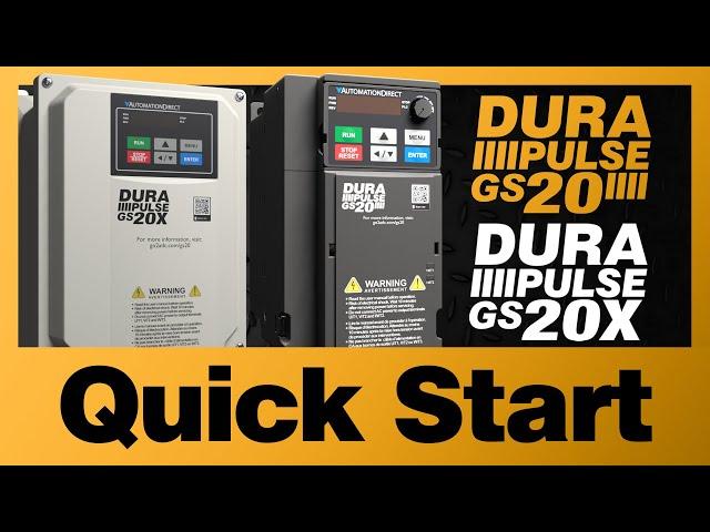 GS20(X) Variable Frequency Drive Tutorial Quick Start from AutomationDirect