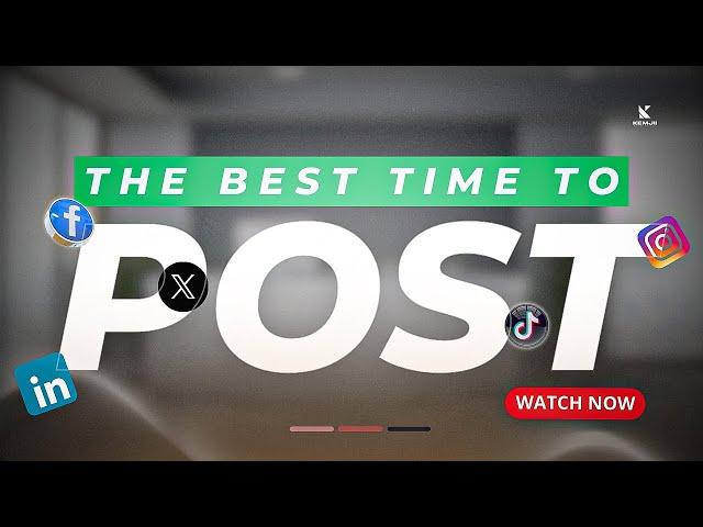 You Won't Believe The BEST Time to Post on Social Media (Facebook, YouTube, Twitter, LinkedIn & IG)