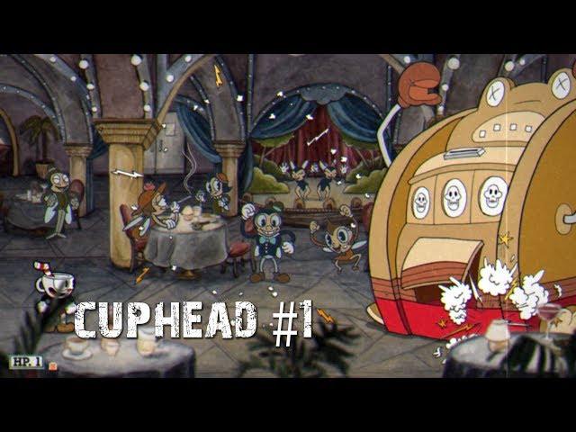 Cuphead Part 1 - Walkthrough Gameplay -  Inkwell Island Ribby and Croaks