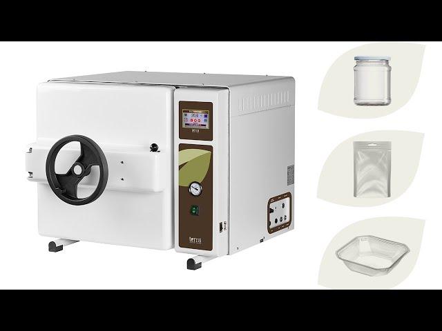 Small Retort Sterilizer for R&D of Preserves and Packaging materials | TERRA Food-Tech®