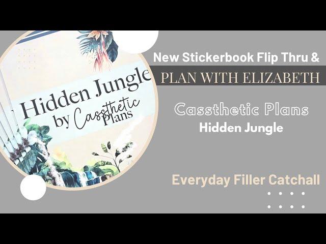 Hidden Jungle Stickerbook | Flip Thru & Plan with Me | Cassthetic Plans