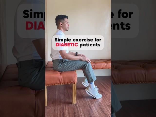 Simple exercise for DIABETIC patient that can burn up to 52% of blood sugar. #diabetes #diabetic