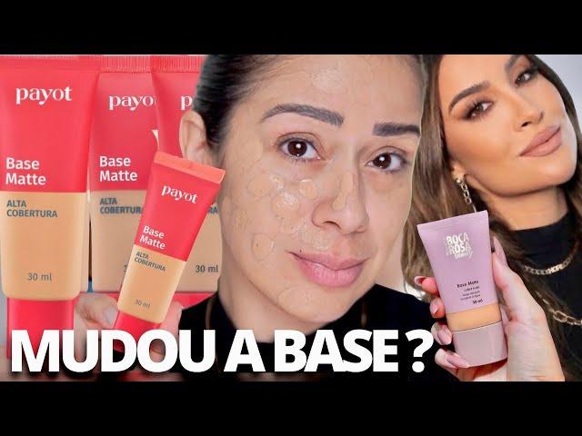 TESTEI a NOVA BASE MATTE PAYOT | IGUAL a BASE Da BOCA ROSA ?