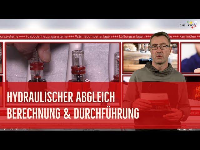 Hydraulischer Abgleich - Berechnung und Durchführung