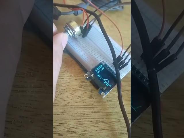 Arduino pantalla oled señales analógicas potenciómetro