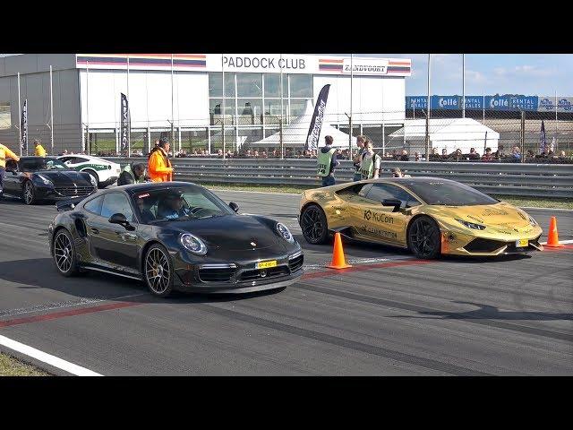 Porsche 991 Turbo S vs Lamborghini Huracan LP610-4