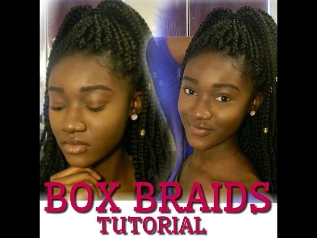 START TO FINISH Box Braids Tutorial: 3 Braiding Techniques| Abbie Appiah