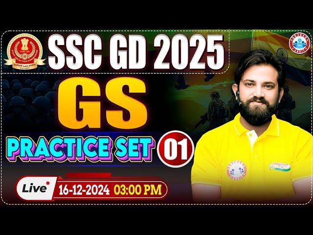 SSC GD 2025 | SSC GD GK/GS Practice Set 01 | GS For SSC GD by Naveen Sir