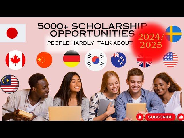 2024/2025  5000+ scholarship opportunities |No one will tell you