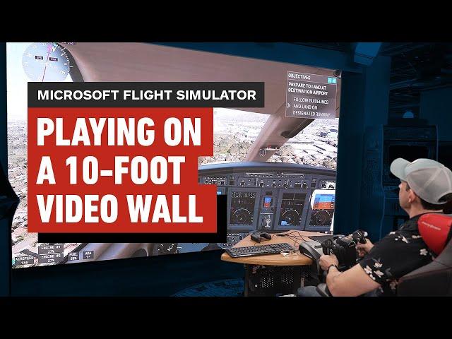 We Played Microsoft Flight Simulator on our 10-Foot Video Wall