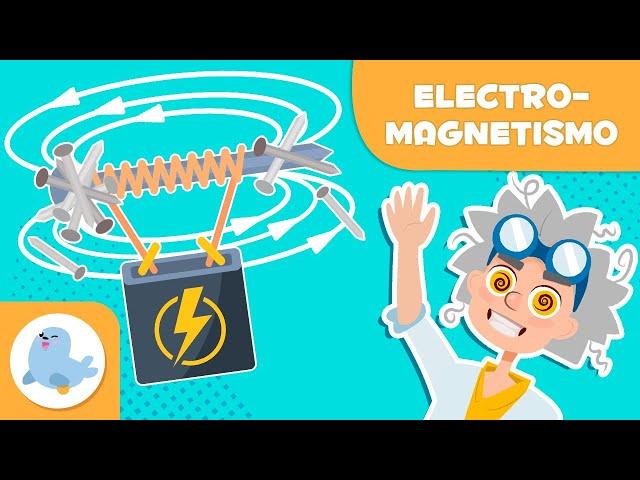 ELECTROMAGNETISMO para niños  ¿Qué es un electroimán?  Ciencias para niños