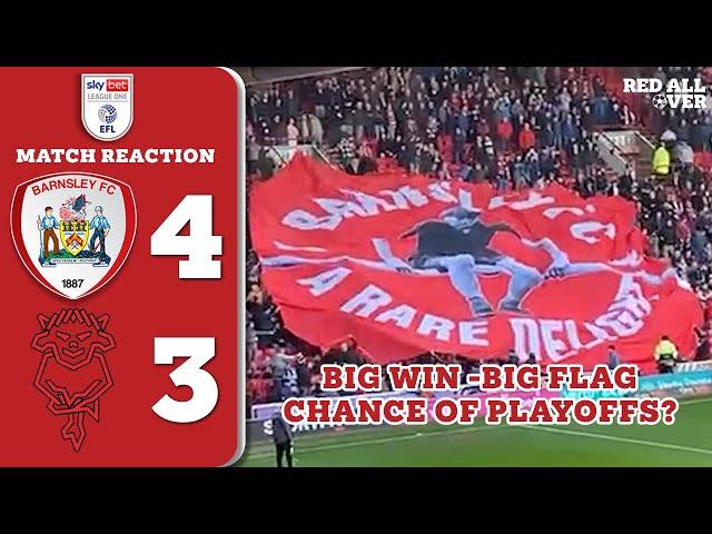 Instant Reaction | Barnsley 4-3 Lincoln | Big Win | Big Flag | Play Offs Possible? | Red All Over