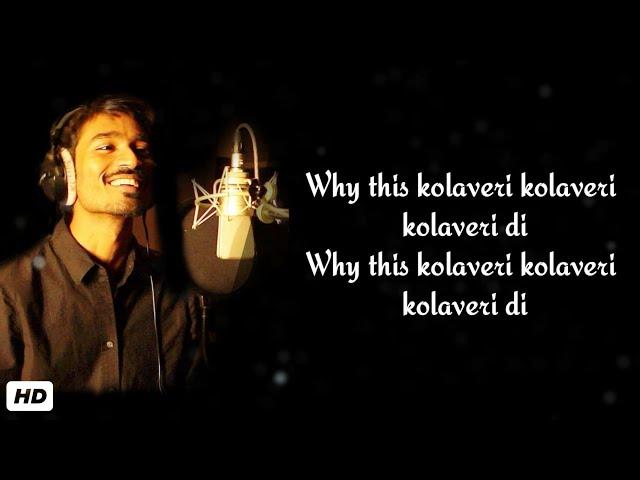 Why this kolaveri song_Lyrics | Dhanush | Shruti Hassan | Three