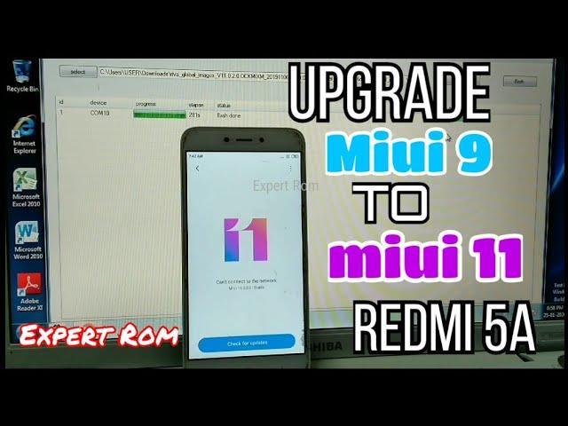 UPGRAGE miui 9 Android 7 TO miui 11 Android 8 Redmi 5A RIVA (MCG3B)