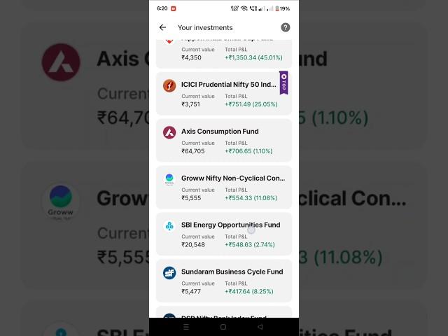 Mutual fund returns