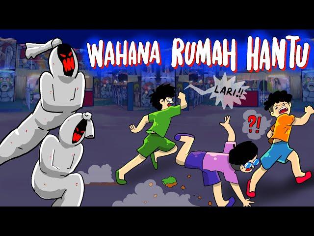 #viral RUMAH HANTU PASAR MALAM  Animasi Horor Kartun Hantu Lucu Indonesia  #hororkomedi