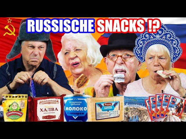 SENIOREN probieren RUSSISCHE Süßigkeiten | Oma Geht Steil 