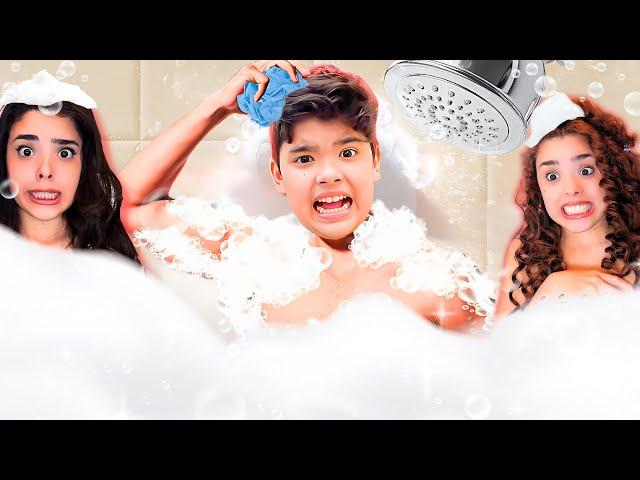 SIMULADOR DE BANHO!! (Shower Simulator) - Estevão, Milla e Milly #soporcausa