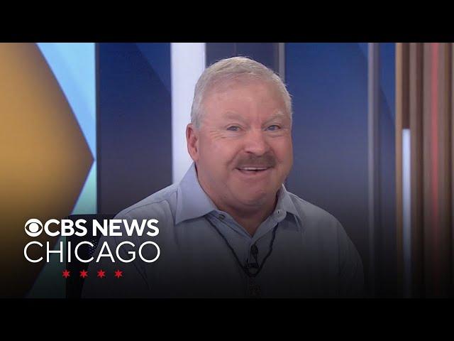 Psychic medium James Van Praagh gives a reading to CBS News Chicago anchor