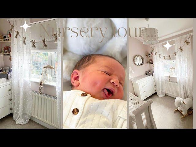 BABY NURSERY TOUR- Baby girls nursery decor on a budget!