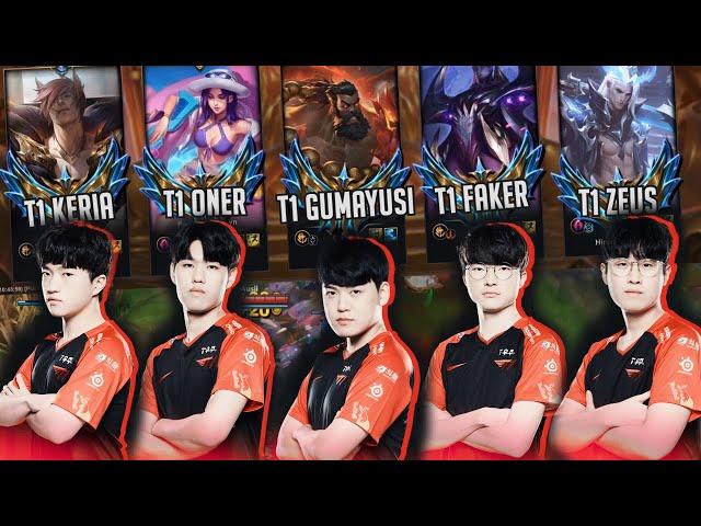 FULL T1 Team Playing URF in NA - Faker | Gumayusi | Zeus | Oner | Keria