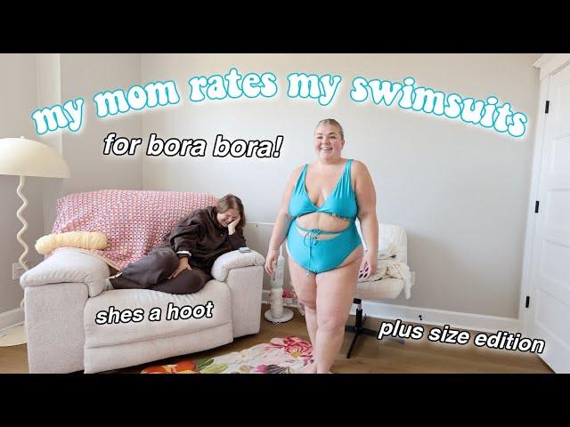 MY MOM RATES MY SWIMSUITS *for the tarte bora bora trip*