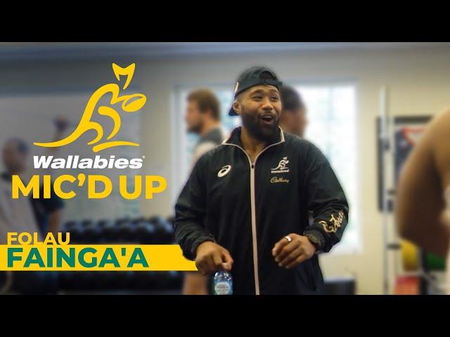 Hilarious Wallabies gym session with Folau Fainga'a | Mic'd Up