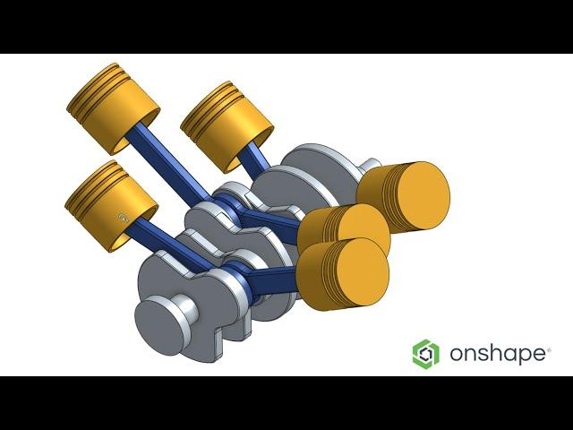 V6 Engine Modeling in Onshape