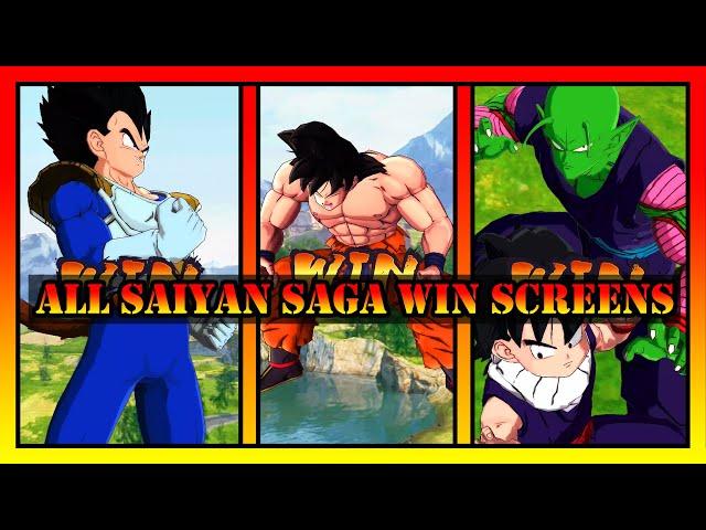 (Dragon Ball Legends) EVERY SAIYAN SAGA WIN SCREEN IN CHRONOLOGICAL ORDER - APRIL 2022