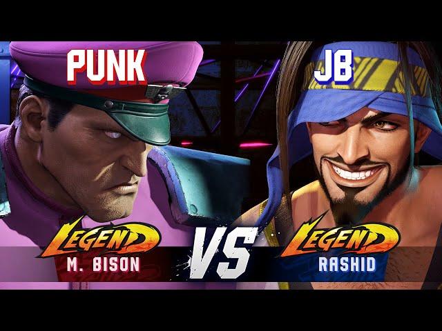 SF6 ▰ PUNK (M.Bison) vs JB (Rashid) ▰ High Level Gameplay