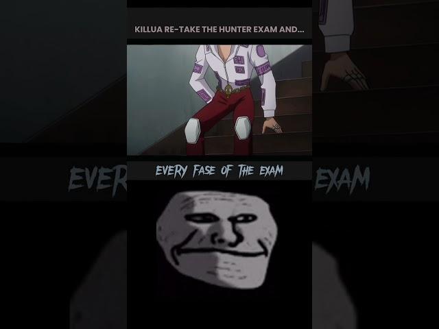Remember when Killua retook the hunter exam?  #shorts #hunterxhunter  #anime